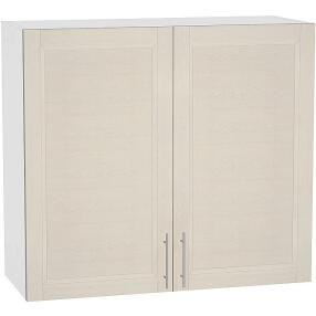 Шкаф верхний с 2-мя дверцами Сканди В 800 Cappuccino Softwood-Белый
