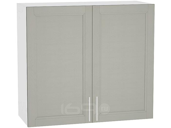 Шкаф верхний с 2-мя дверцами Сканди В 809 Grey Softwood-Белый