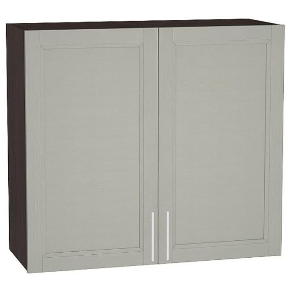 Шкаф верхний с 2-мя дверцами Сканди В 809 Grey Softwood-Венге