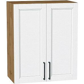 Шкаф верхний с 2-мя дверцами Сканди White Silkwood/Дуб Вотан 716*600*320