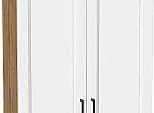 Шкаф верхний с 2-мя дверцами Сканди White Silkwood/Дуб Вотан 716*600*320