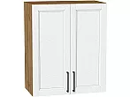 Шкаф верхний с 2-мя дверцами Сканди White Silkwood/Дуб Вотан 716*600*320