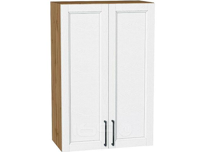 Шкаф верхний с 2-мя дверцами Сканди White Silkwood/Дуб Вотан 920*600*320