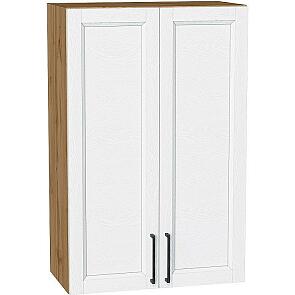 Шкаф верхний с 2-мя дверцами Сканди White Silkwood/Дуб Вотан 920*600*320