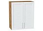 Шкаф верхний с 2-мя дверцами Сканди White Softwood Дуб Вотан 716*600*320
