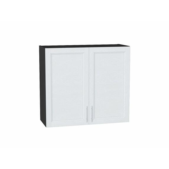 Шкаф верхний с 2-мя дверцами Сканди White Softwood Graphite