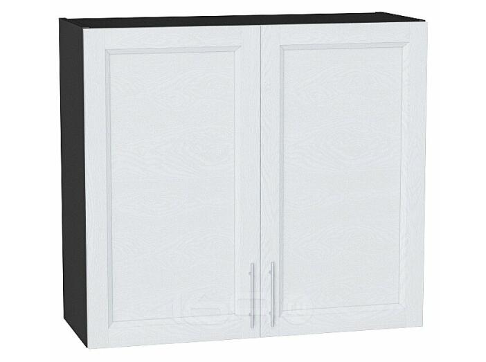 Шкаф верхний с 2-мя дверцами Сканди White Softwood Graphite