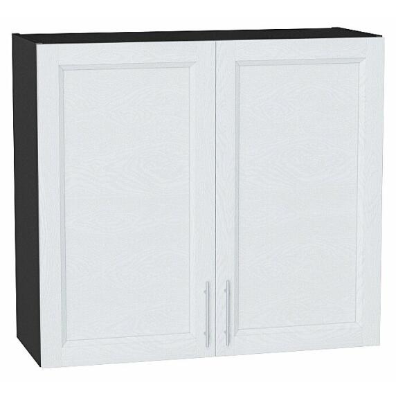 Шкаф верхний с 2-мя дверцами Сканди White Softwood Graphite