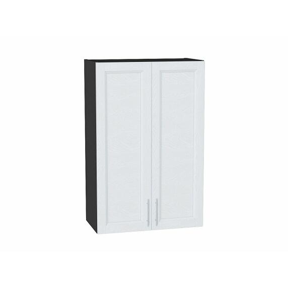 Шкаф верхний с 2-мя дверцами Сканди White Softwood Graphite