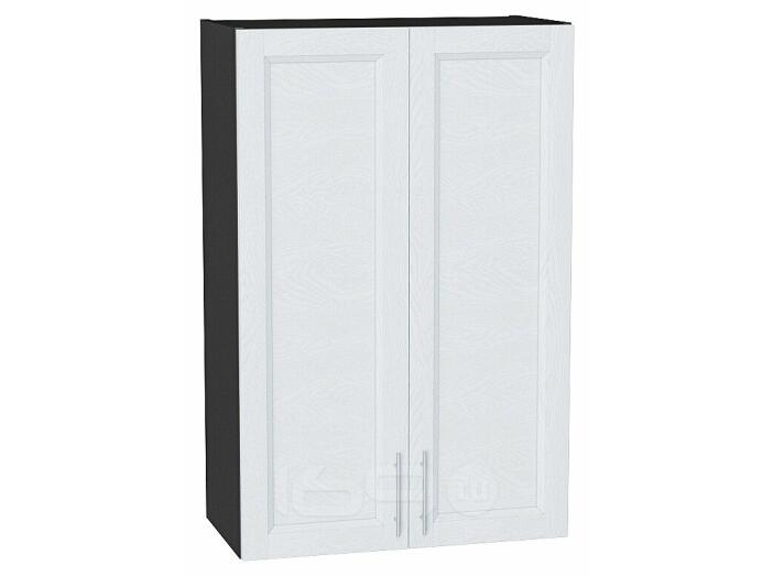 Шкаф верхний с 2-мя дверцами Сканди White Softwood Graphite