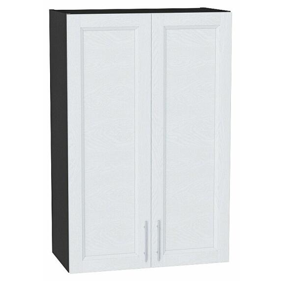 Шкаф верхний с 2-мя дверцами Сканди White Softwood Graphite