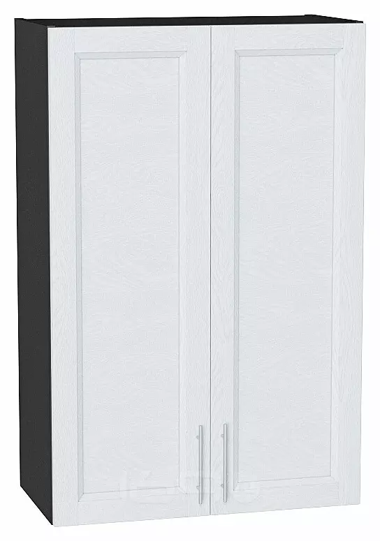 Шкаф верхний с 2-мя дверцами Сканди White Softwood Graphite