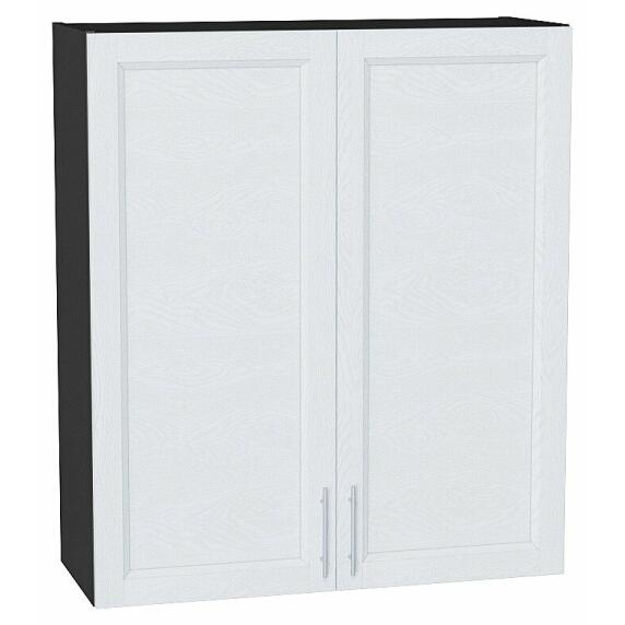 Шкаф верхний с 2-мя дверцами Сканди White Softwood Graphite