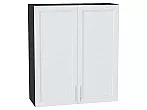 Шкаф верхний с 2-мя дверцами Сканди White Softwood Graphite 920*800*320