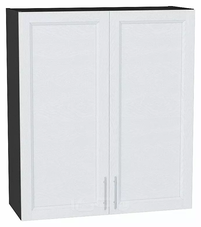 Шкаф верхний с 2-мя дверцами Сканди White Softwood Graphite