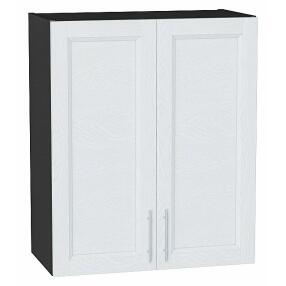 Шкаф верхний с 2-мя дверцами Сканди White Softwood Graphite