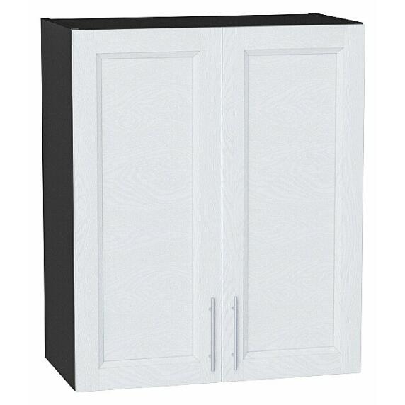 Шкаф верхний с 2-мя дверцами Сканди White Softwood Graphite
