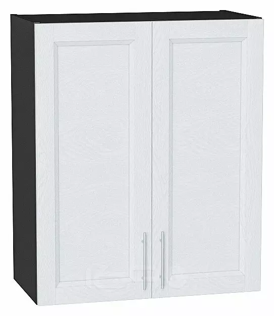 Шкаф верхний с 2-мя дверцами Сканди White Softwood Graphite