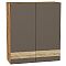 Шкаф верхний с 2-мя дверцами Терра D Смоки Софт Дуб Вотан 920*800*318