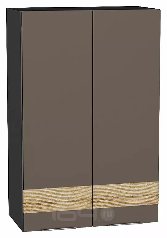 Шкаф верхний с 2-мя дверцами Терра D Смоки Софт Graphite 920*600*318