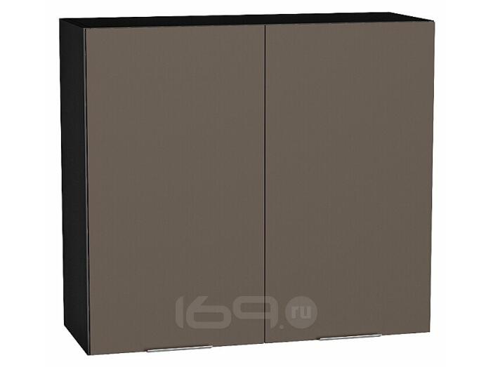 Шкаф верхний с 2-мя дверцами Терра Смоки Софт Graphite 716*800*318