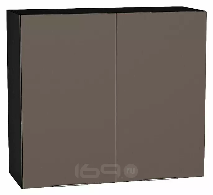 Шкаф верхний с 2-мя дверцами Терра Смоки Софт Graphite 716*800*318