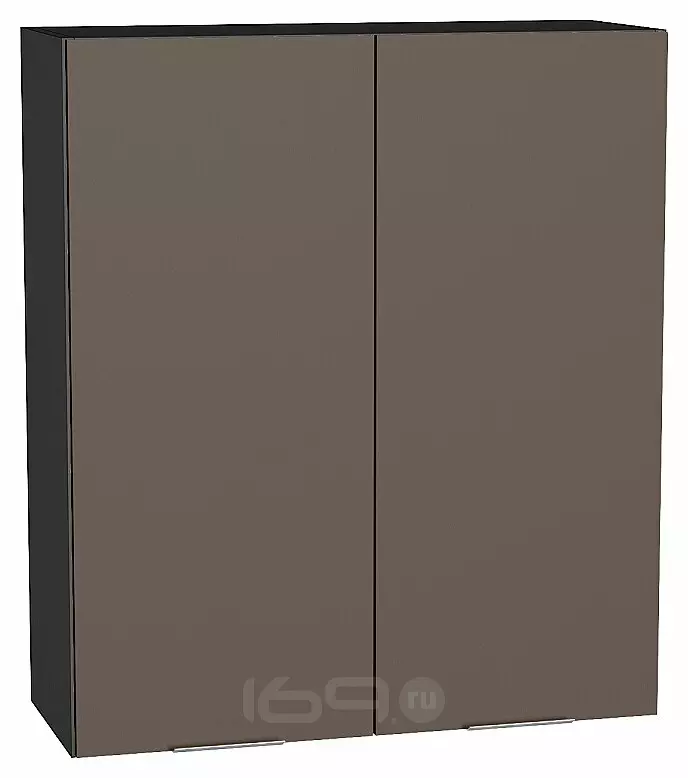 Шкаф верхний с 2-мя дверцами Терра Смоки Софт Graphite 920*800*318