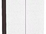 Шкаф верхний с 2-мя дверцами Валерия-М Белый металлик Graphite