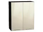 Шкаф верхний с 2-мя дверцами Валерия-М Бежевый металлик Graphite 716*600*318
