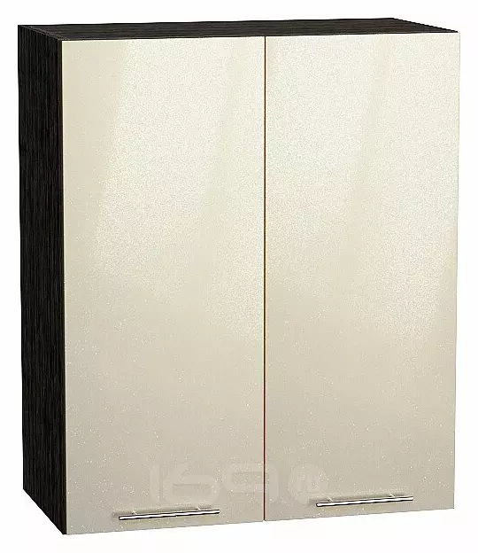 Шкаф верхний с 2-мя дверцами Валерия-М Бежевый металлик Graphite 716*600*318