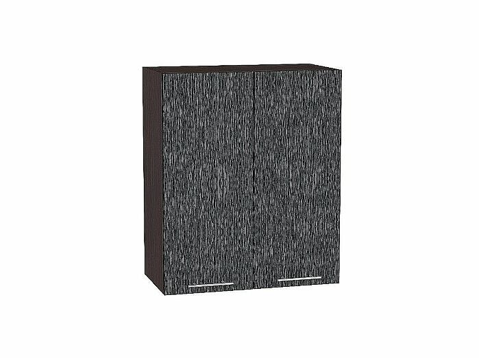 Шкаф верхний с 2-мя дверцами Валерия-М Черный металлик дождь Graphite