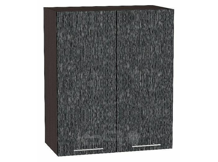 Шкаф верхний с 2-мя дверцами Валерия-М Черный металлик дождь Graphite 920*600*318