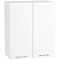 Шкаф верхний с 2-мя дверцами Валерия-М В 600 Белый глянец-Белый