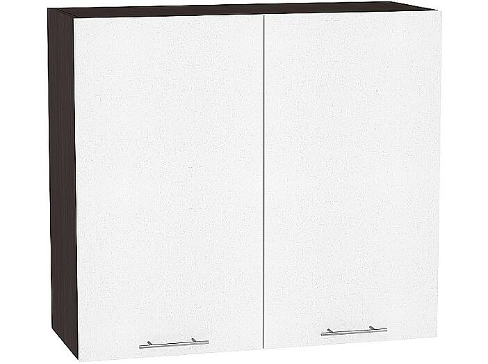 Шкаф верхний с 2-мя дверцами Валерия-М В 809 Белый металлик-Венге