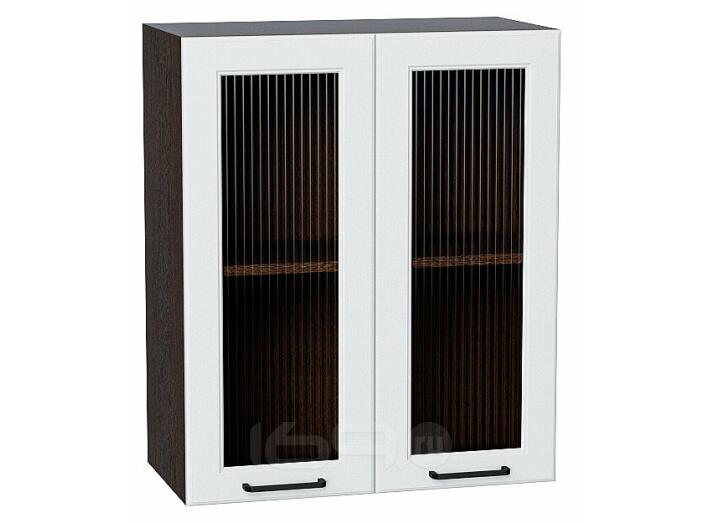 Шкаф верхний с 2-мя остекленными дверцами Барселона Белый Graphite 716*600*324