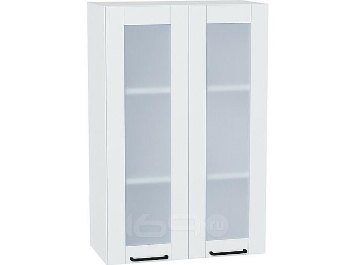 Шкаф верхний с 2-мя остекленными дверцами Флэт Плюс White In 2S/Белый 920*600*318
