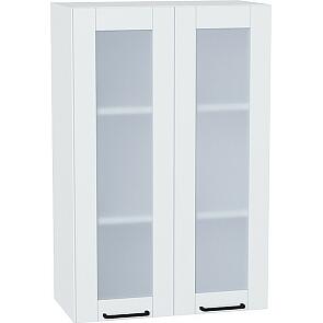 Шкаф верхний с 2-мя остекленными дверцами Флэт Плюс White In 2S/Белый 920*600*318