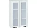 Шкаф верхний с 2-мя остекленными дверцами Флэт Плюс White In 2S/Белый 920*600*318