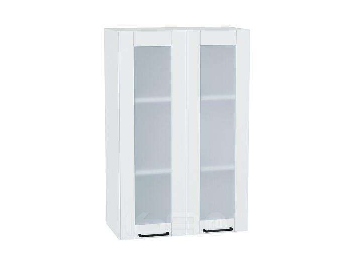 Шкаф верхний с 2-мя остекленными дверцами Флэт Плюс White In 2S/Белый 920*600*318