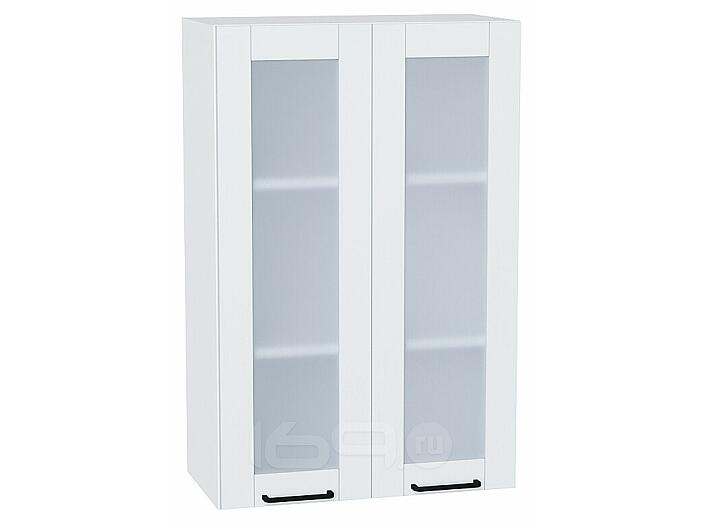 Шкаф верхний с 2-мя остекленными дверцами Флэт Плюс White In 2S/Белый 920*600*318
