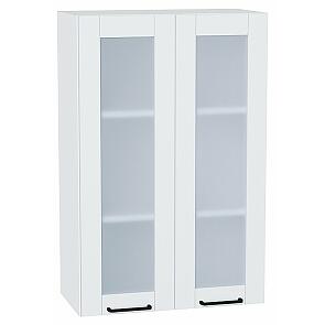 Шкаф верхний с 2-мя остекленными дверцами Флэт Плюс White In 2S/Белый 920*600*318