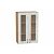 Шкаф верхний с 2-мя остекленными дверцами Лофт Nordic Oak/Дуб Вотан 920*600*320