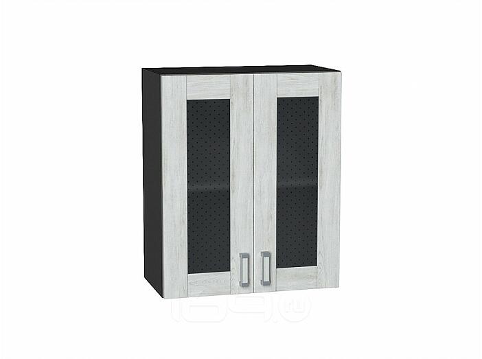 Шкаф верхний с 2-мя остекленными дверцами Лофт Nordic Oak/Graphite 716*600*320