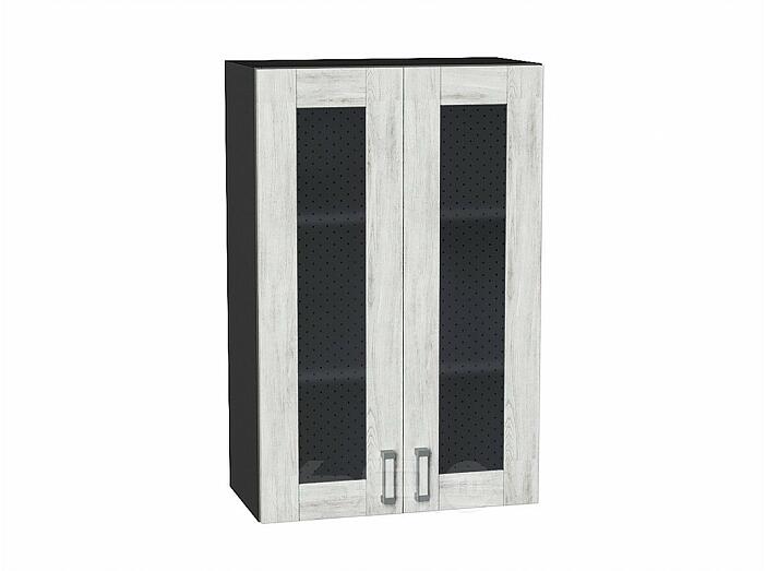 Шкаф верхний с 2-мя остекленными дверцами Лофт Nordic Oak/Graphite 920*600*320