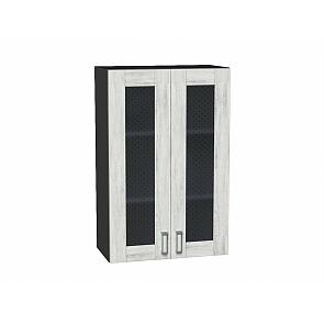 Шкаф верхний с 2-мя остекленными дверцами Лофт Nordic Oak/Graphite 920*600*320