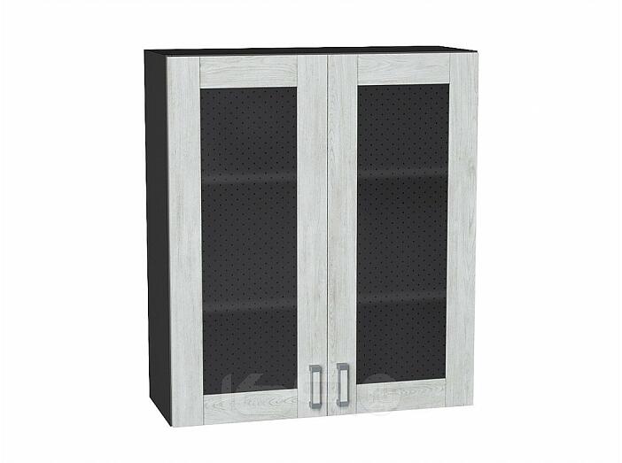 Шкаф верхний с 2-мя остекленными дверцами Лофт Nordic Oak/Graphite 920*800*320