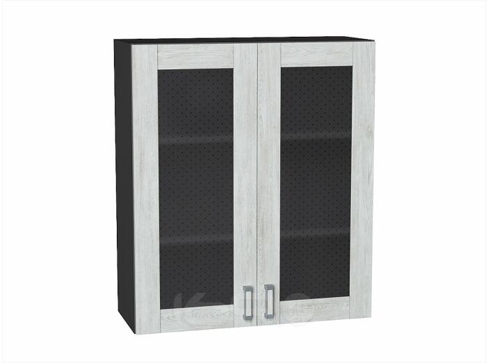 Шкаф верхний с 2-мя остекленными дверцами Лофт Nordic Oak/Graphite 920*800*320