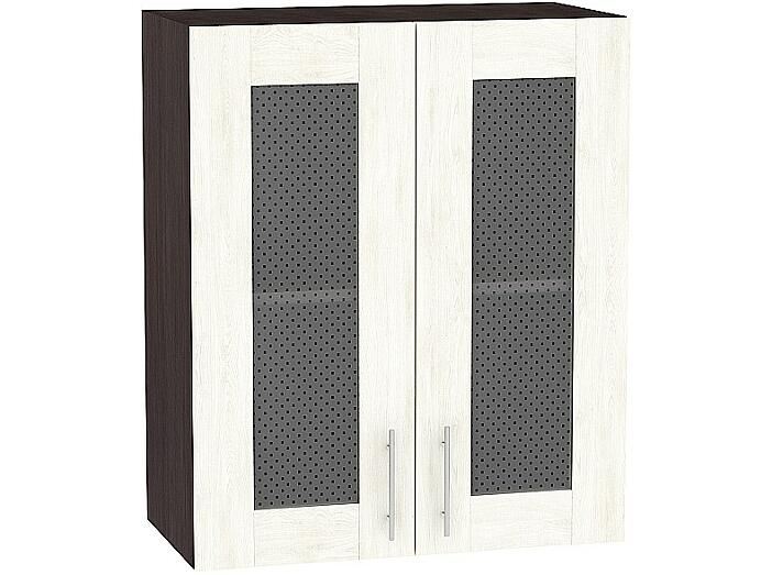 Шкаф верхний с 2-мя остекленными дверцами Лофт В 600 Nordic Oak-Венге
