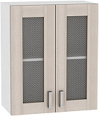 Шкаф верхний с 2-мя остекленными дверцами Лофт В 600 | 60 см