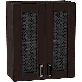 Шкаф верхний с 2-мя остекленными дверцами Лофт В 600 Wenge Veralinga-Венге